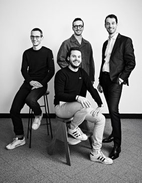 Equipe projet chez Colliers International France, photo d'équipe dans leurs locaux à Levallois-Perret.